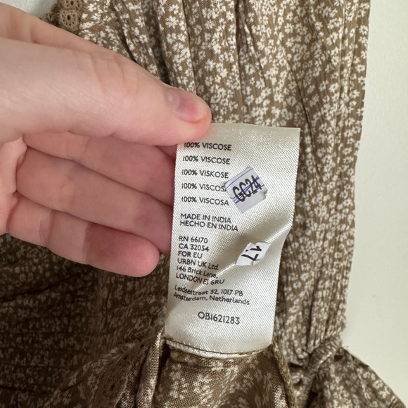 Free People NWT | Brittnee Printed Crop Top Toffee Nut | XS - Picture 9 of 11